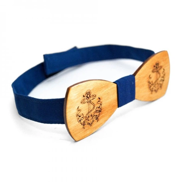Морская Деревянная Галстук Бабочка SF С Якорем Gbdh-8251 - изображение 3