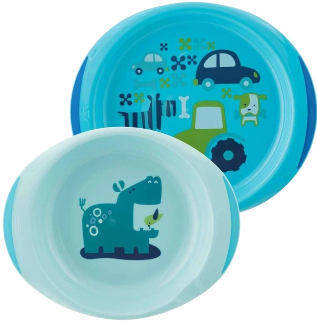 Набір посуду Chicco Meal Set 12 міс. Блакитний (16201.20) - зображення 2