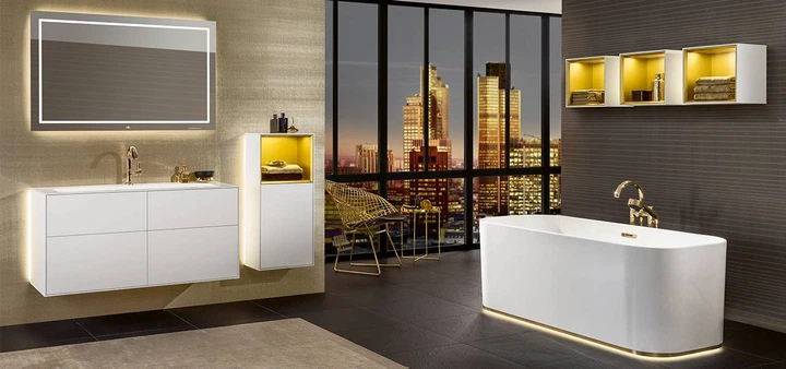 Villeroy & Boch FINION зеркало 160*75*4,5см, подсветка, звуковая система с Bluetooth, подогрев (G6101600) - Фото 3 Villeroy & Boch FINION зеркало 160*75*4,5см, подсветка, звуковая система с Bluetooth, подогрев (G6101600) - изображение 3