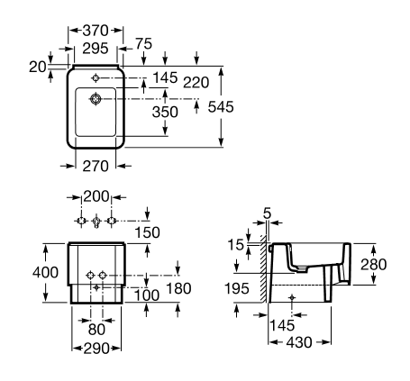Биде на пол ROCA ELEMENT белый без отверстия под перелив (без смесителя) A357577000 - изображение 2