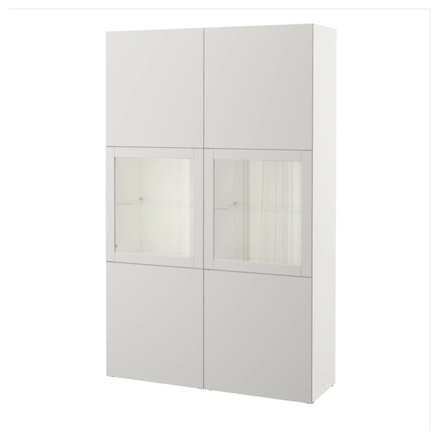 Сервант IKEA (ІКЕА) BESTÅ 120х40х192см Lappviken сірий (892.054.75) - Фото 1 Сервант IKEA (ІКЕА) BESTÅ 120х40х192см Lappviken сірий (892.054.75) - зображення 1
