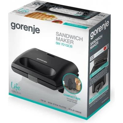 Бутербродниця Gorenje SM 701 GCB (SM701GCB) - зображення 6