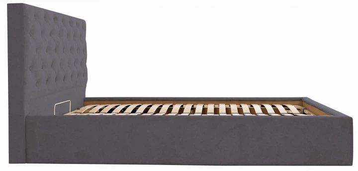 Ліжко Coventry Comfort 140 х 190 см Місті Dark Grey З підйомним механізмом та нішою для білизни Темно-Сіре - зображення 3