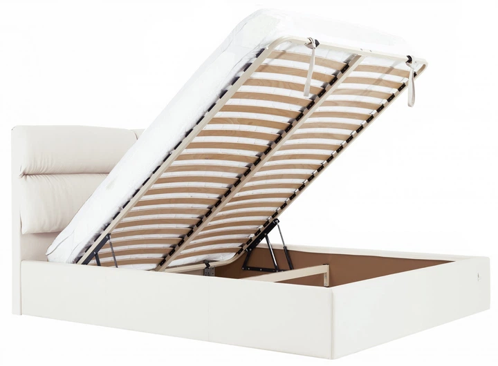 Ліжко Oxford Comfort 120 х 200 см Fly 2200 З підйомним механізмом та нішою для білизни Білий - Фото 7 Ліжко Oxford Comfort 120 х 200 см Fly 2200 З підйомним механізмом та нішою для білизни Білий - зображення 7