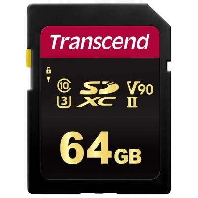 Карта пам'яті Transcend 64GB SDXC class 10 UHS-II U3 V90 MLC (TS64GSDC700S) - Фото 1 Карта пам'яті Transcend 64GB SDXC class 10 UHS-II U3 V90 MLC (TS64GSDC700S) - зображення 1