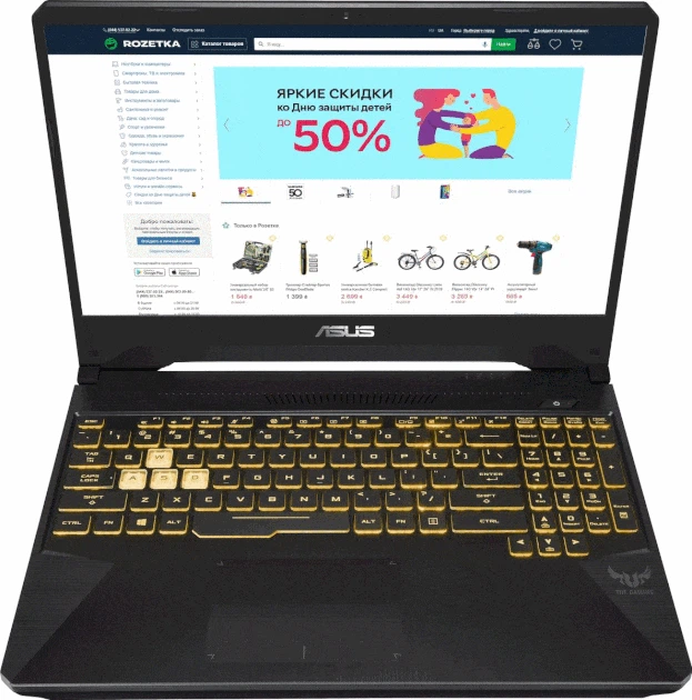 Ноутбук ASUS TUF Gaming FX505DU-AL052 (90NR0272-M02300) Stealth Black - Фото 6 Ноутбук ASUS TUF Gaming FX505DU-AL052 (90NR0272-M02300) Stealth Black - изображение 6