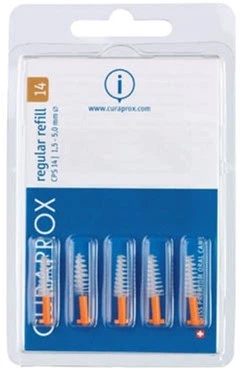 Zestaw szczoteczek międzyzębwych Curaprox Regular CPS14 Pomaranczowe 5 szt (7612412014006) - obraz 2
