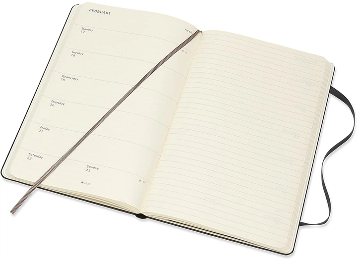 Еженедельник Moleskine 2019-2020 13 х 21 см 208 страниц Чёрный (8058647629421) - Фото 5 Еженедельник Moleskine 2019-2020 13 х 21 см 208 страниц Чёрный (8058647629421) - изображение 5