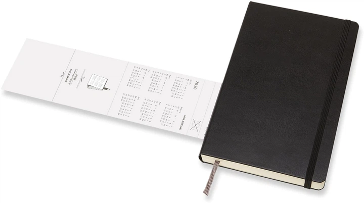 Ежедневник Moleskine 2020 13 х 21 см 400 страниц Чёрный (8058647628721) - Фото 6 Ежедневник Moleskine 2020 13 х 21 см 400 страниц Чёрный (8058647628721) - изображение 6