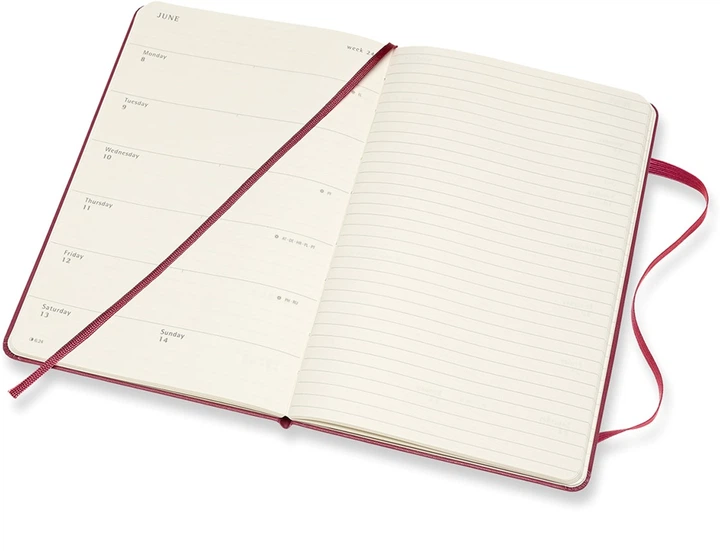 Еженедельник Moleskine 2020 13 х 21 см 144 страницы Изысканный Розовый (8058647628394) - изображение 5