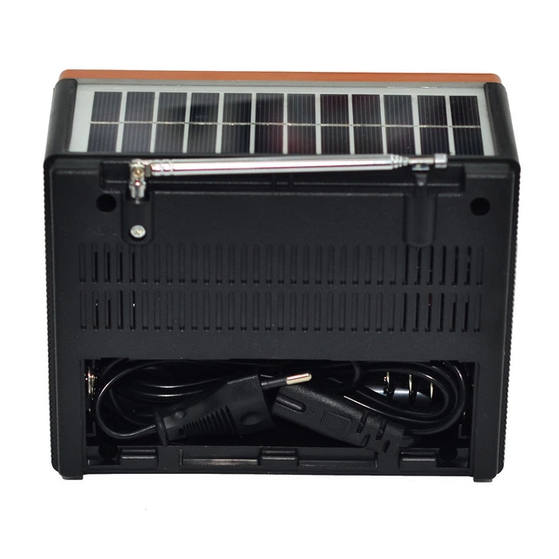 Радіоприймач NNS 1360S Solar Коричневий (BS1971) - Фото 4 Радіоприймач NNS 1360S Solar Коричневий (BS1971) - зображення 4