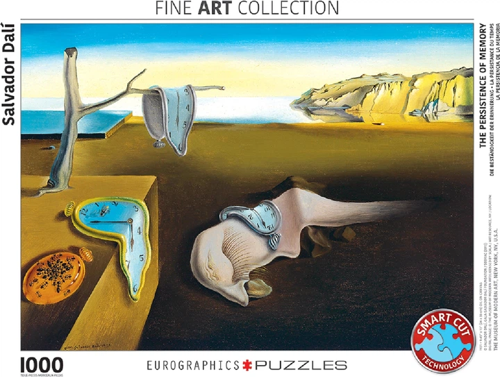 Puzzle EuroGraphics Trwałość pamięci Salvador Dalí 1000 elementów (628136608459) - obraz 3