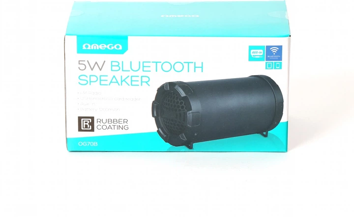 Акустична система Omega OG70 Bazooka Bluetooth V2.1 Black Rubber - зображення 7
