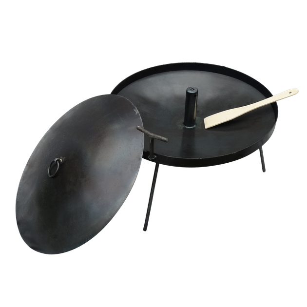 Мангал сковорода 50 см "С Дымком" SHOP PAN из диска бороны + крышка и лопатка - Фото 1 Мангал сковорода 50 см "С Дымком" SHOP PAN из диска бороны + крышка и лопатка - изображение 1