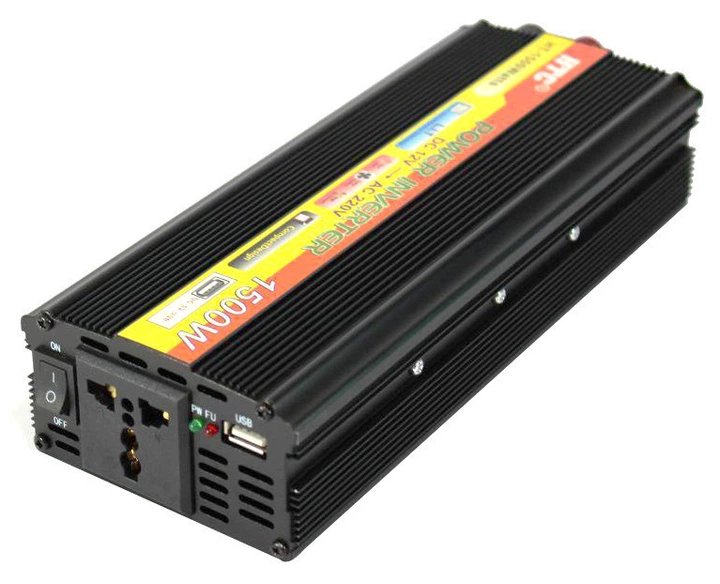Перетворювач напруги(інвертор) HTC 12-220V 1500W - зображення 2