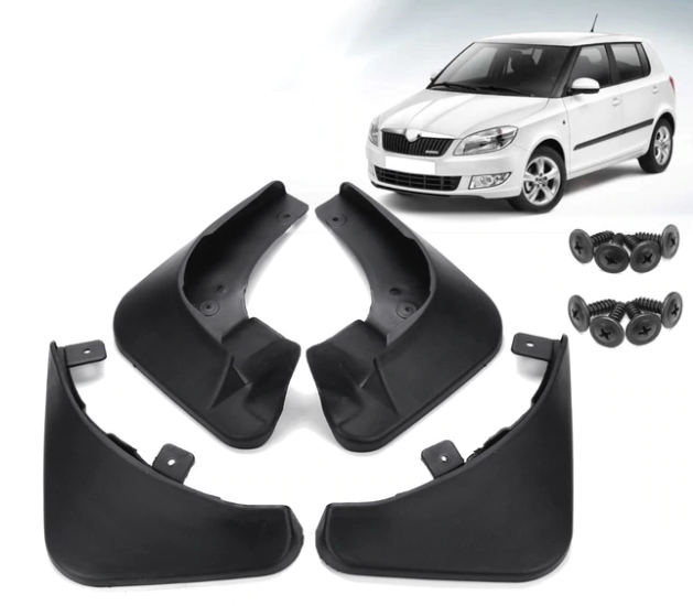 Брызговики MGC Skoda Fabia хетчбэк (Шкода Фабия) 2007-2013 г.в. комплект 4 шт KEA700001, KEA710001 - изображение 4