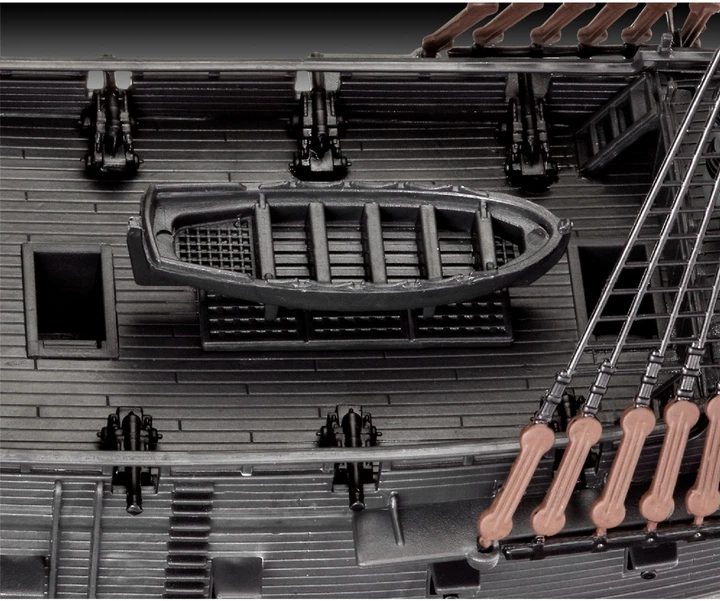Сборная модель Revell Пиратский корабль Черная Жемчужина. Масштаб 1:150 (RVL-65499) (4009803654997) - Фото 6 Сборная модель Revell Пиратский корабль Черная Жемчужина. Масштаб 1:150 (RVL-65499) (4009803654997) - изображение 6