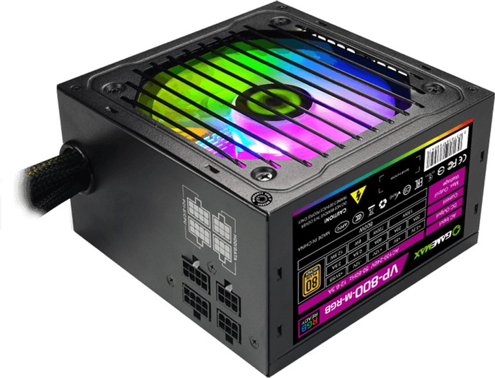 Блок питания GameMax VP-800-M-RGB 800W - изображение 1