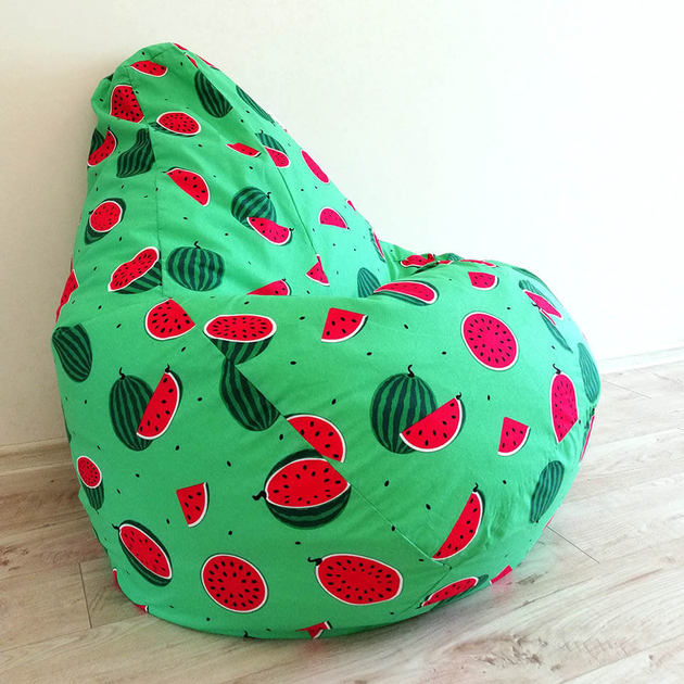 Кресло-груша хлопок "Арбузик" KatyPuf, Размер L 100x75 – низкие цены ...