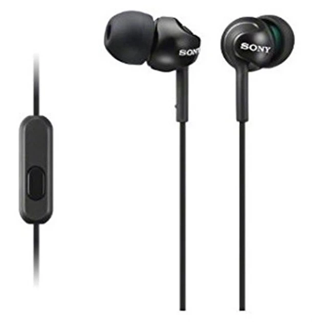 Гарнитура Sony MDR-EX155AP Black (MDREX155APB.E) - Фото 1 Гарнитура Sony MDR-EX155AP Black (MDREX155APB.E) - изображение 1