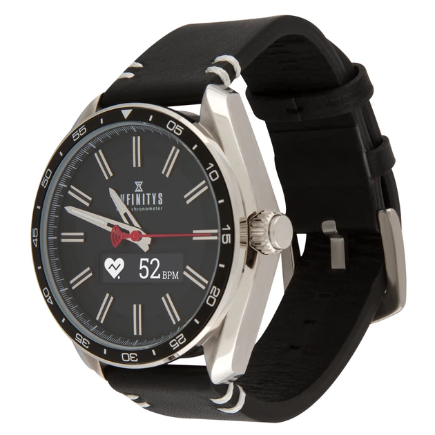 Смарт-часы водонепроницаемые с пульсометром INFINITYS X10 45mm Swiss Classic Chrono Steel-black - Фото 7 Смарт-часы водонепроницаемые с пульсометром INFINITYS X10 45mm Swiss Classic Chrono Steel-black - изображение 7