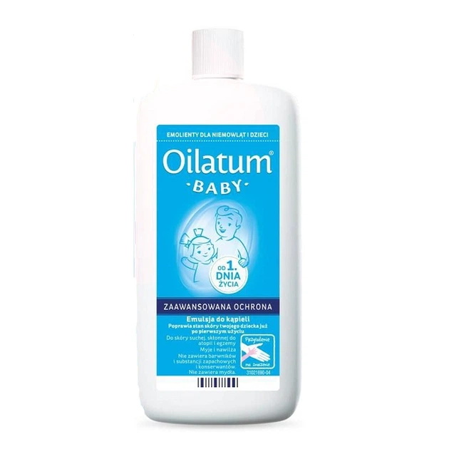 Детская эмульсия для ванны Oilatum Baby 500 мл (JS713) - Фото 1 Детская эмульсия для ванны Oilatum Baby 500 мл (JS713) - изображение 1