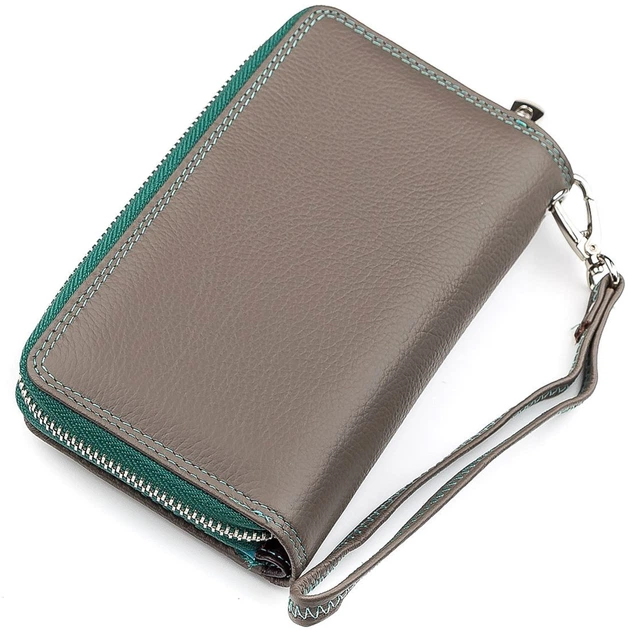 Кошелек ST Leather Accessories 18440 Зеленый - изображение 2