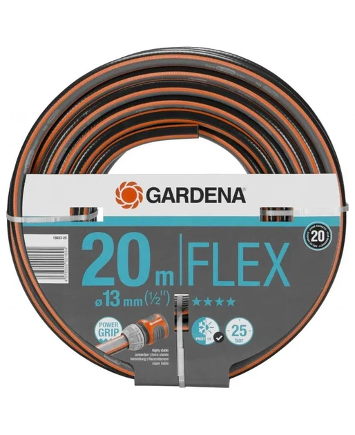 Шланг Gardena Flex 13 мм (1/2") 20 м (18033-20.000.00) - Фото 1 Шланг Gardena Flex 13 мм (1/2") 20 м (18033-20.000.00) - зображення 1