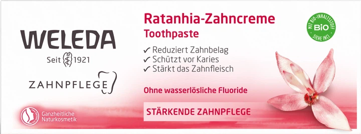 Pasta do zębów Weleda Ratania 75 ml (4001638098083) - obraz 3