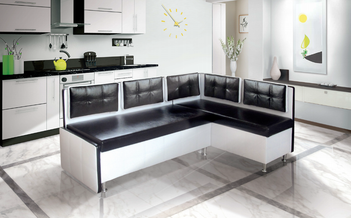 Кухонный уголок мягкий раскладной из ДСП + кожзам Марсель Modern - изображение 2