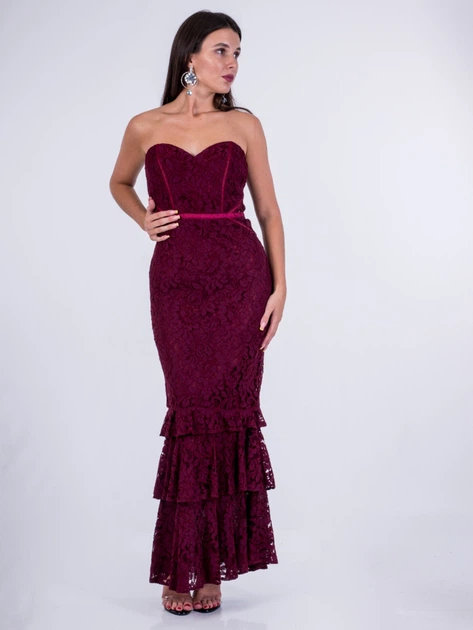 Платье Lipsy LP2-45 M (38647M) Бордовый - Фото 3 Платье Lipsy LP2-45 M (38647M) Бордовый - изображение 3