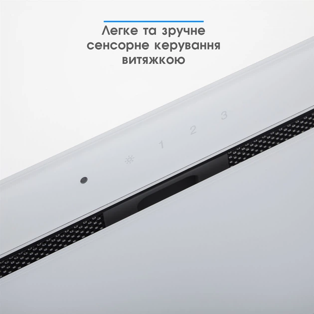 Витяжка вбудована Eleyus GEMINI 800 LED 52 WH (800 м3/год, 3 швид., сенсорне кер., пульт, таймер) 160938 - изображение 12