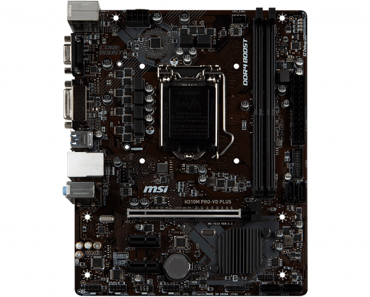 Материнская плата MSI H310M PRO-VD Plus Socket 1151 – фото, отзывы ...