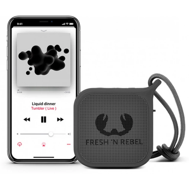Акустическая система Fresh 'N Rebel Rockbox Pebble Small Bluetooth Speaker Concrete (1RB0500CC) - Фото 6 Акустическая система Fresh 'N Rebel Rockbox Pebble Small Bluetooth Speaker Concrete (1RB0500CC) - изображение 6