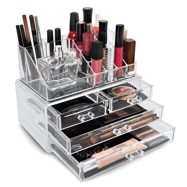 Акриловый органайзер для косметики Cosmetic Storage Box (2701BS) - изображение 1