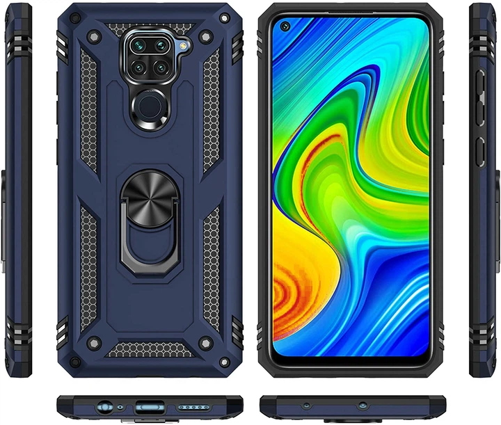 Чехол для смартфона Xiaomi Redmi Note 9/10X BeCover Military Blue (BC_705583) - Фото 2 Чехол для смартфона Xiaomi Redmi Note 9/10X BeCover Military Blue (BC_705583) - изображение 2