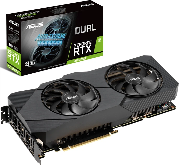 Видеокарта Asus PCI-Ex GeForce RTX 2070 Super Dual EVO OC 8GB
