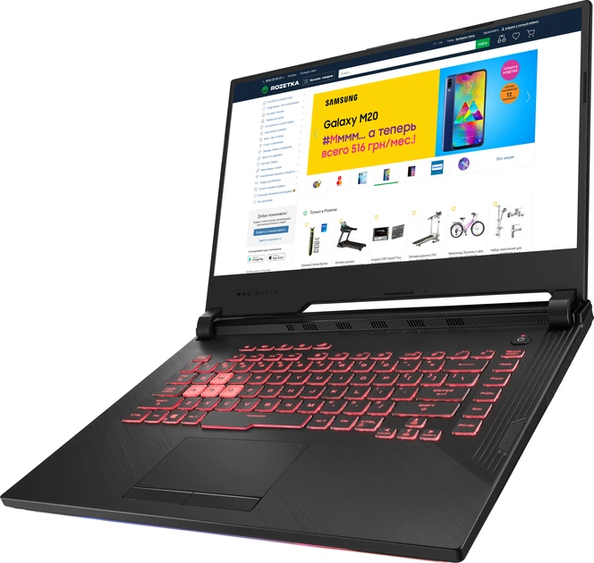 【レア】ASUSスターリンレッド☘8世代i5☘NVMe256GB+1TB Ноутбук ASUS ROG Strix G531GT-AL029 (90NR01L3-M10560) Black – фото