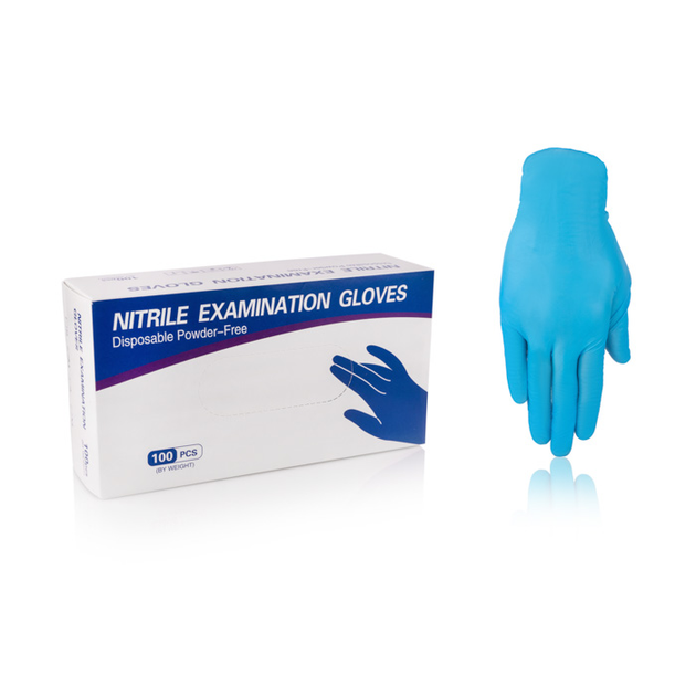 Нитриловые перчатки неопудренные Sanliu Medical BLUE, размер L, 66 шт - изображение 1