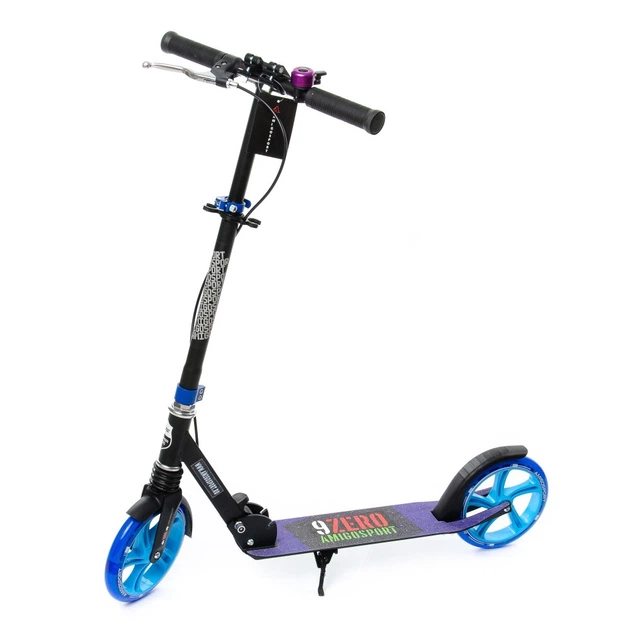 Самокат двухколесный Amigo Explore GLIDER Super Scooter синий черный светящиеся колеса, звонок, ручной тормоз 1189 - Фото 1 Самокат двухколесный Amigo Explore GLIDER Super Scooter синий черный светящиеся колеса, звонок, ручной тормоз 1189 - изображение 1