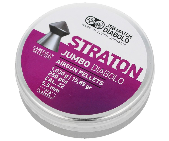Кулі пневм JSB Jumbo Straton, 5,5 мм , 1,03 г, 250 шт/уп - зображення 1