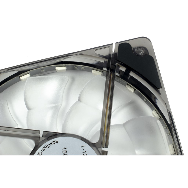 Кулер для Корпуса Argus (L-12025 AURA) RGB, 120х120х25мм, 30дба, 1500RPM, 4Pin PWM, 12V RGB - изображение 2