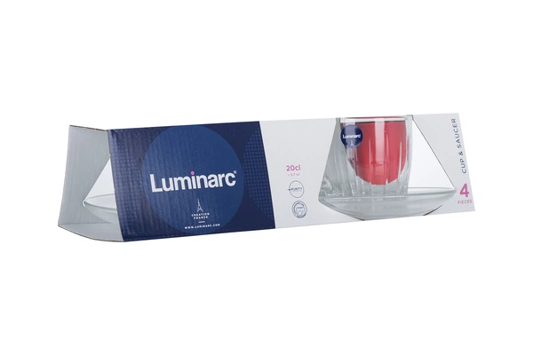 Сервіз чайний LUMINARC LANCE 4 предмети / 2х200 мл (P5710) - зображення 5