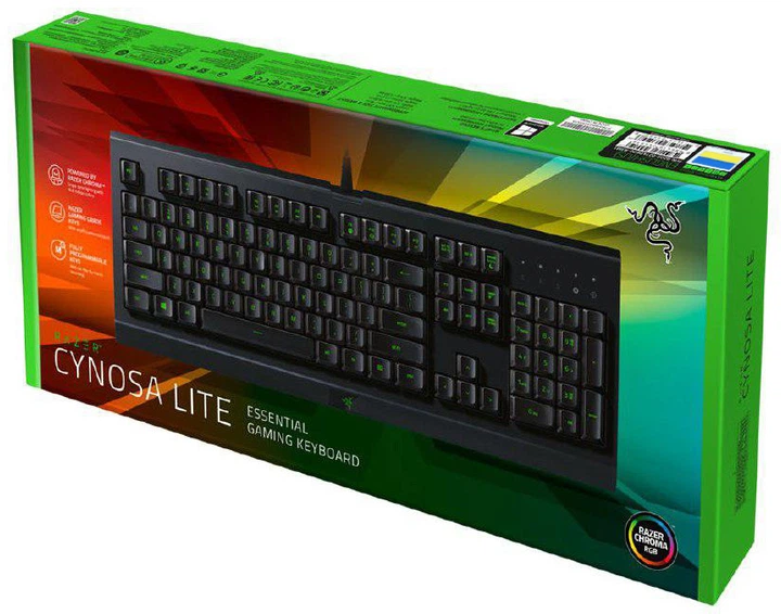 Клавіатура дротова Razer Cynosa Lite RGB Chroma USB RU (RZ03