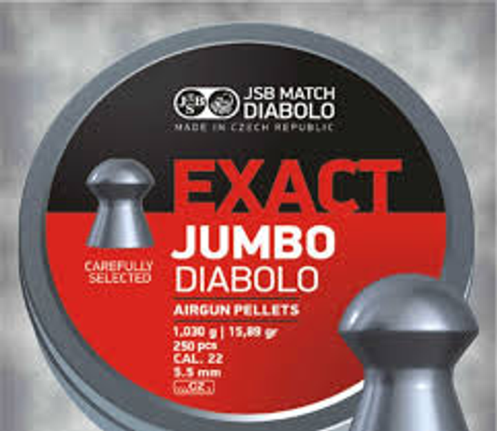 Свинцеві кулі JSB Exact Jumbo 1,03 г 500 шт (546247-500) - зображення 1