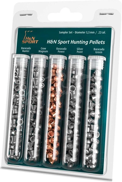 Свинцовые пули H&N Hunting Sample Test 5,5 мм 155 шт (1453.02.92) - изображение 1