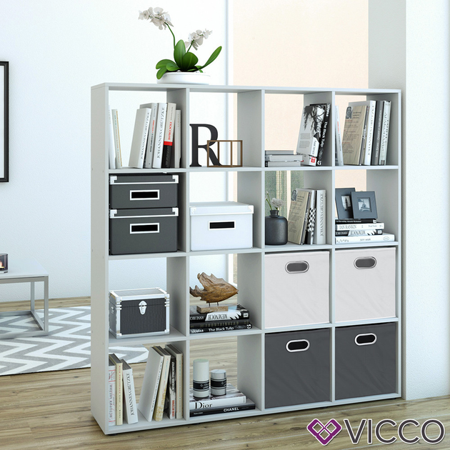 Шкаф перегородка разделитель Vicco, 16 ячеек, белый – фото, отзывы ...