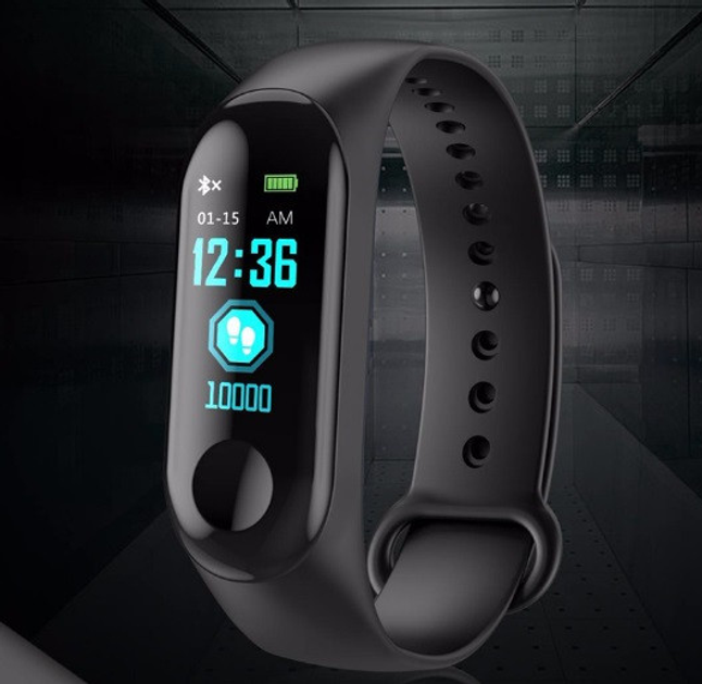 Фитнес браслет с измерением пульса и давления UWatch M3 Black – низкие ...