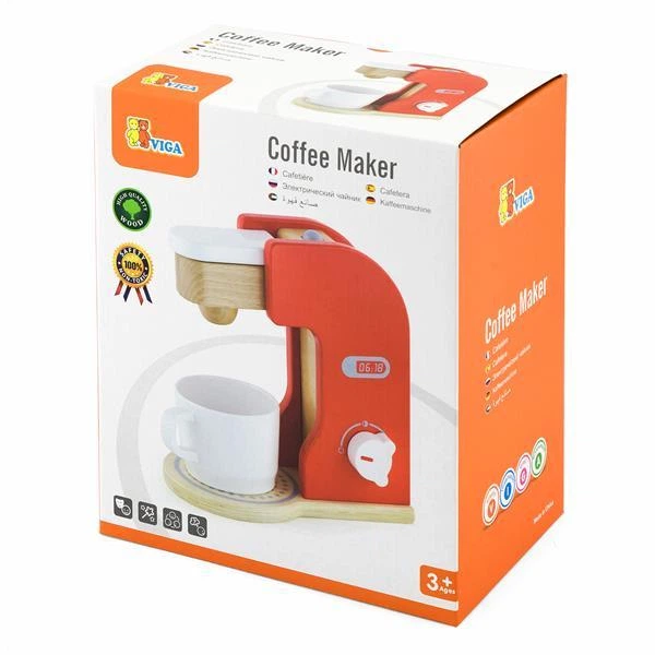 Игрушечная кофеварка Viga Toys из дерева (50234FSC) 4162797 - Фото 2 Игрушечная кофеварка Viga Toys из дерева (50234FSC) 4162797 - изображение 2