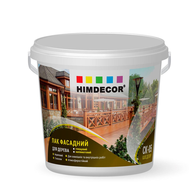 Акриловий фасадний лак Himdecor Shedevr CK-05 напівматовий 2.2 кг - зображення 1